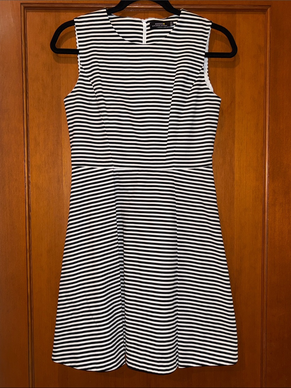 kate spade Saturday Striped Sleeveless Pleated Fit-and-Flare Dress Size 2